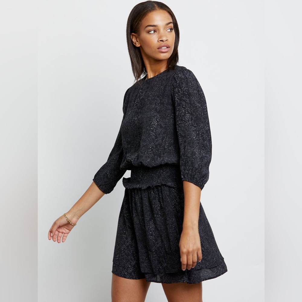 NWOT Rails Inez Crew Pullover Snake Print Dress Size Medium - Picture 3 of 12